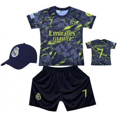 Numberoplus Premium dětský fotbalový dres + fotbalová kšiltovka Real Madrid FC 2467 Cristiano Ronaldo CR7 Fly Better – Zboží Dáma