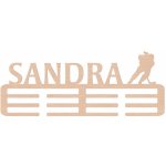 ČistéDřevo Dřevěný věšák na medaile hokej Zvolte Žena – Zboží Dáma