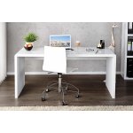 LuxD Kancelářský stůl Barter 120cm bílý vysoký lesk – Zboží Mobilmania