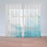 Sablio Záclony Abstraktní barvy: 2ks 150x250cm – Hledejceny.cz