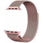 SES Elegantní kovový pásek pro chytré hodinky Apple Watch 41 mm 7.série - světle růžový 9906 – Sleviste.cz
