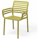 Nardi Doga s područkami Žlutá plastová zahradní židle