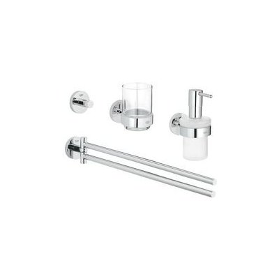 Grohe Essentials Sada doplňků do koupelny 4 v 1, chrom 40846001 – Zbozi.Blesk.cz