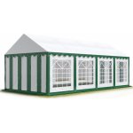 Pártystany Jičín Párty stan 4x8 m - PVC Standard Ohnivzdorný Zeleno-bílá – Sleviste.cz