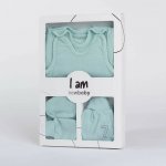 New Baby 7-dílná kojenecká soupravička do porodnice I AM modrá – Sleviste.cz