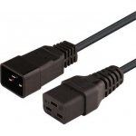 PremiumCord Kabel síťový prodlužovací 230V 16A 1,5m, konektory IEC 320 C19 - IEC 320 C20 - kpsa015 – Zboží Mobilmania
