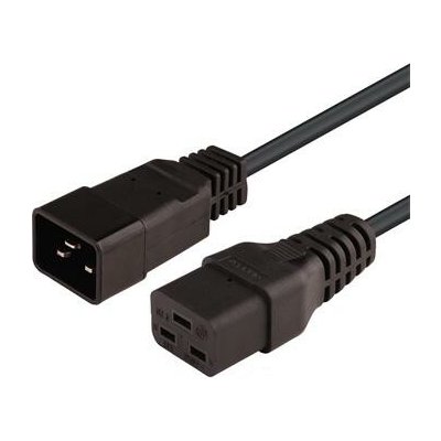 PremiumCord Kabel síťový prodlužovací 230V 16A 1,5m, konektory IEC 320 C19 - IEC 320 C20 - kpsa015 – Zboží Mobilmania