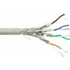 síťový kabel Value 21.99.0884 ethernetový síťový, CAT 6A S/FTP, 300m, šedý