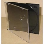 Box na 1ks CD, 5,2mm slim, průhledný, černý tray, tenký (200) – Hledejceny.cz