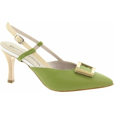 DONNA SERENA Dámské zelené kožené lodičky 1L5147DP VERDE 255 – Hledejceny.cz