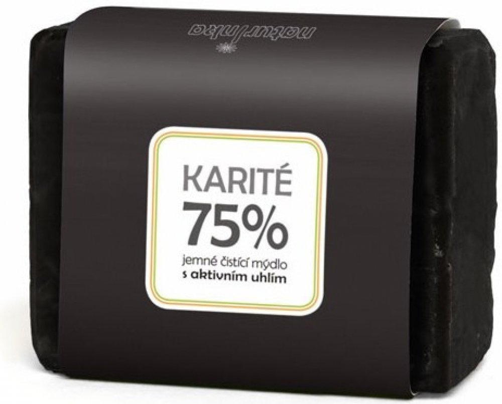 Naturinka Karité 75% černé přírodní mýdlo 45 g | Srovnanicen.cz