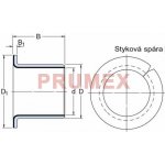 SKF PCMF 060808 E pouzdro kluzné přírubové, ocel-PTFE/Pb – Zbozi.Blesk.cz