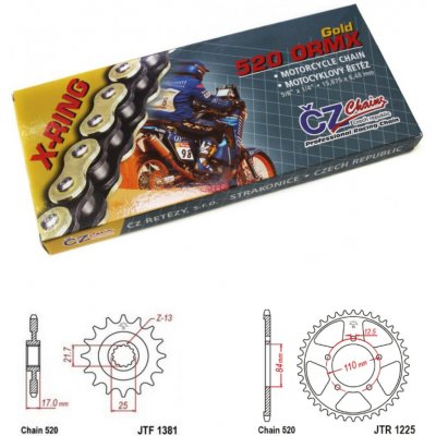 ČZ Řetězová sada Honda CB 500 X 19-23 | Zboží Auto