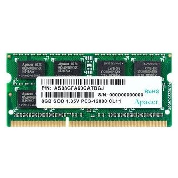 Apacer SODIMM DDR3 8GB 1600MHz CL11 V.08G2K.KAM