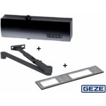 Geze TS 4000 RAL 9005 s vypínatelnou aretací s montážní deskou černá – Zboží Mobilmania