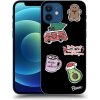 Pouzdro a kryt na mobilní telefon Apple Picasee ULTIMATE CASE MagSafe Apple iPhone 12 Pro - Christmas Stickers