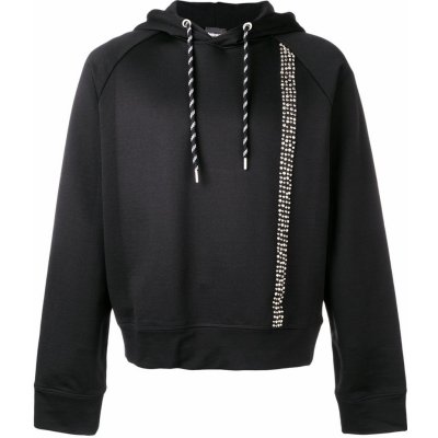 JUST CAVALLI Studded black mikina černá – Zboží Mobilmania