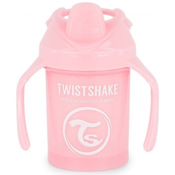 Twistshake hrnek učící pastelově růžová 230 ml