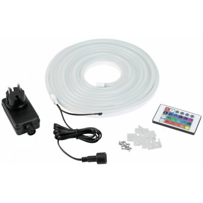 Eurolite LED Neon Flex 24V RGB 5m svítící páska IR Set – Zboží Mobilmania