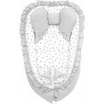 Belisima Hnízdečko s peřinkou dots šedá – Zboží Mobilmania