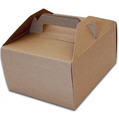 KRAFT Papírová odnosová krabice 18,5 x 15 x 9,5 cm – Sleviste.cz