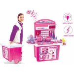 G21 Kuchyňka s příslušenstvím v kufru růžová – Zboží Mobilmania