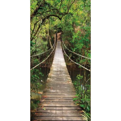 Textilomanie Fototapeta na dveře JUNGLE BRIDGE 86x200 cm – Zboží Dáma