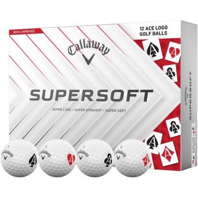 Callaway Supersoft Aces bílé 3 x 3 ks – Zboží Dáma