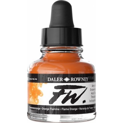 Daler Rowney FW Acrylic Ink Akrylový tuš Flame Orange 29,5 ml 1 ks – Zboží Dáma