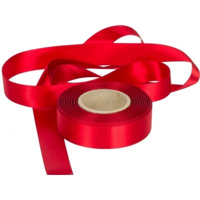 Atlasová stuha červená, šíře 24 mm, délka 20 m – Zboží Dáma
