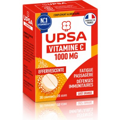 UPSA Vitamin C 1000 mg šumivé 20 tablet – Hledejceny.cz