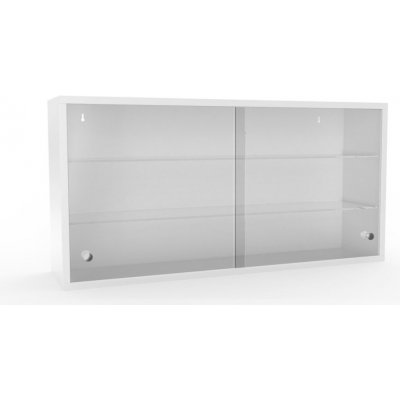 Malow Závěsná skříň se skleněnými posuvnými dveřmi SZL (2 varianty) [zelená RAL 6011] – Zboží Mobilmania