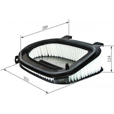 Vzduchový filtr BOSCH F 026 400 366 (F026400366) – Hledejceny.cz