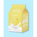 A’Pieu Banana Milk One-Pack vyživující jednorázová bavlněná maska s výtažky mléka a banánů 21 g – Zboží Dáma