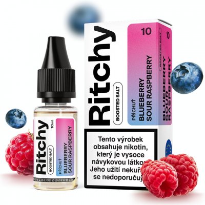 Ritchy Salt Blueberry Sour Raspberry 10 ml 10 mg – Hledejceny.cz