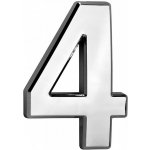 Magic Home Domovní číslo - 4, Abs, Stříbrná 70 x 100 mm – Hledejceny.cz