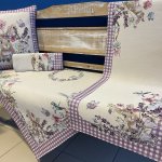 Tegatex Velikonoční gobelínový ubrus zajíček káro fialové 100x100 cm – Sleviste.cz