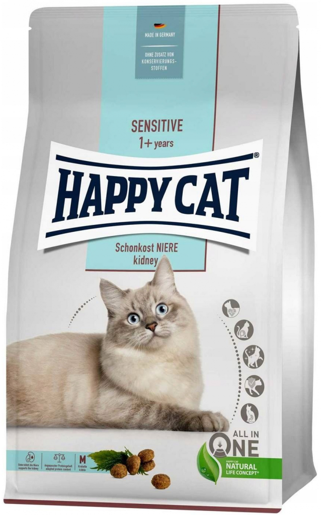 Happy Cat Sensitive Schonkost Niere dieta pro ledviny 1,3 kg
