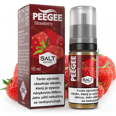 PEEGEE Salt Strawberry 10 ml 20 mg – Zbozi.Blesk.cz