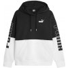 Dámská mikina Puma dámská mikina Power Colorblock Hoodie FL bílo-černá