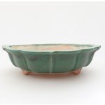 E-bonsai keramická bonsai miska 18 x 18 x 5 cm zelená – Sleviste.cz