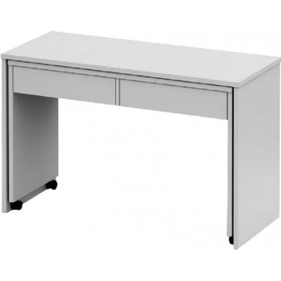Kondela Rozkládací PC stůl se šuplíky bílá Versal NEW dřevotříska 50 x 120 x 75 cm – Zboží Mobilmania
