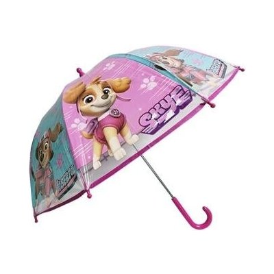 Tlapková patrola deštník dětský holový růžový – Zboží Dáma