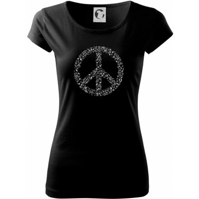 Rhyme In Peace Pure dámské triko Černá – Zboží Mobilmania