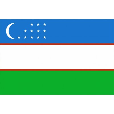 Uzbekistán vlajka - 100 x 150 cm - tunel, karabina – Hledejceny.cz