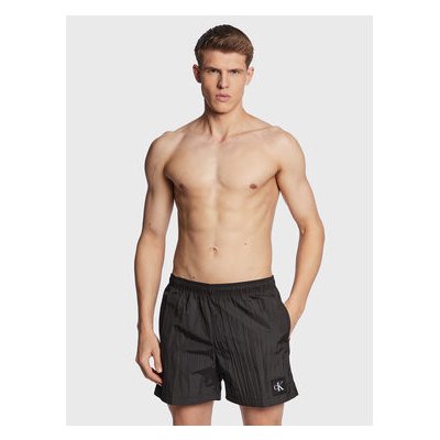 Calvin Klein swimwear plavecké šortky KM0KM00819 černé – Zboží Mobilmania