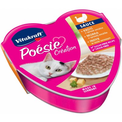 Vitakraft pro kočky Poésie Creation krůta se sýrem ve šťávě 85 g