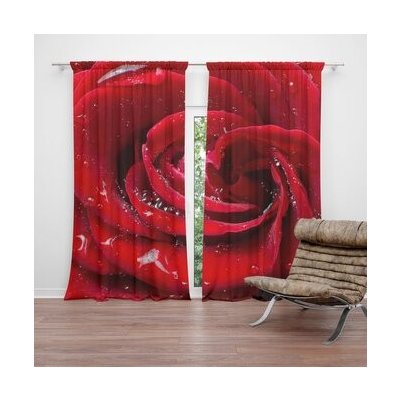 Sablio Závěs Růže: 2ks 140x250cm – Hledejceny.cz