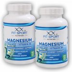FitSport Nutrition 2x Magnesium Malate + Vitamin B6 120 vege kapslí – Hledejceny.cz