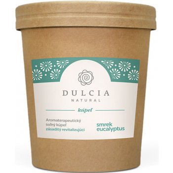 Dulcia Natural revitalizující solná koupel Smrk a eukalyptus 550 g